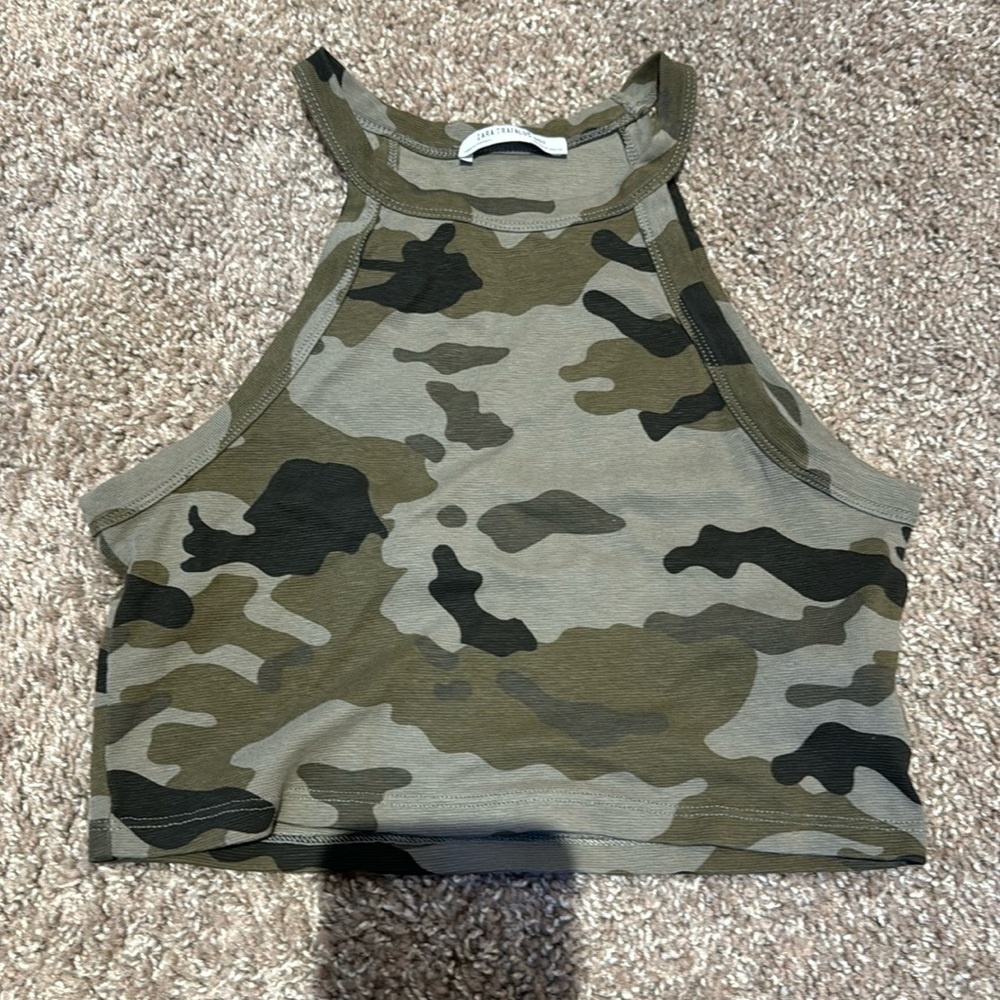 Zara Camo Croptop